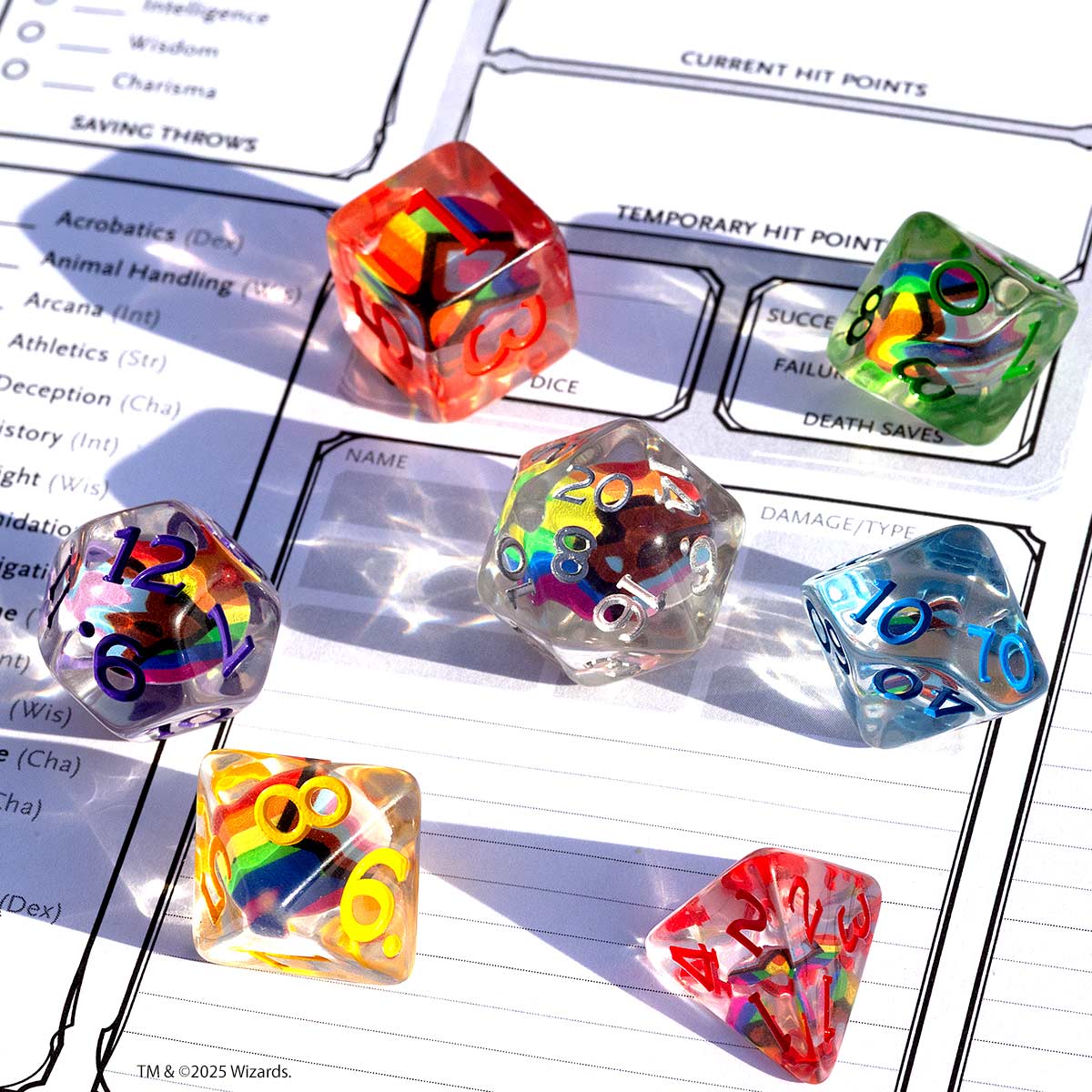 Dungeons & Dragons Pride Dice Set [Round Edge]