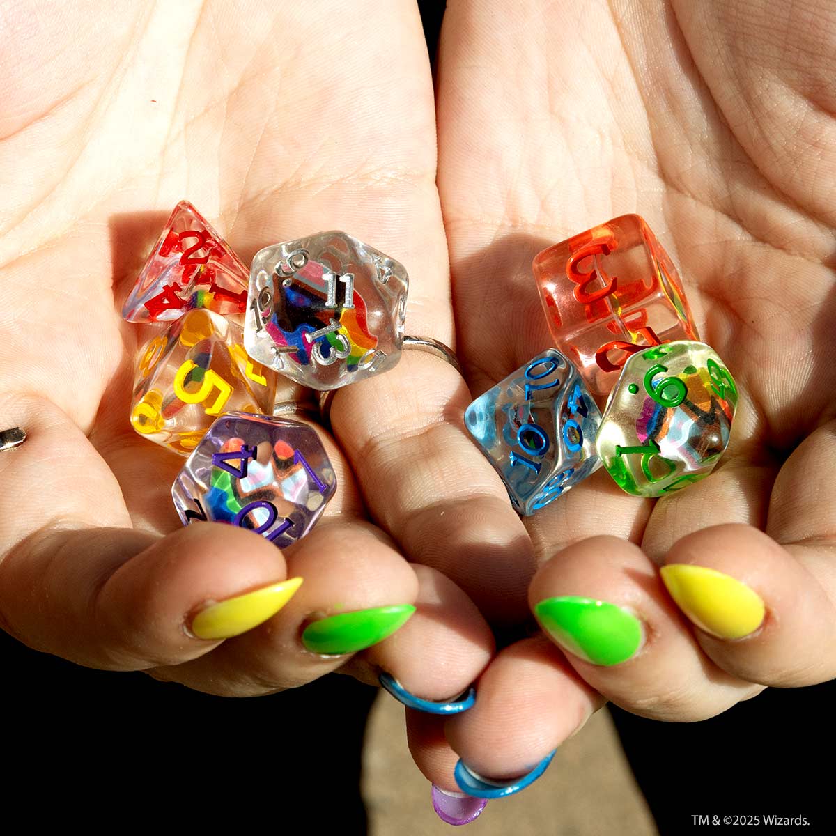 Dungeons & Dragons Pride Dice Set [Round Edge]
