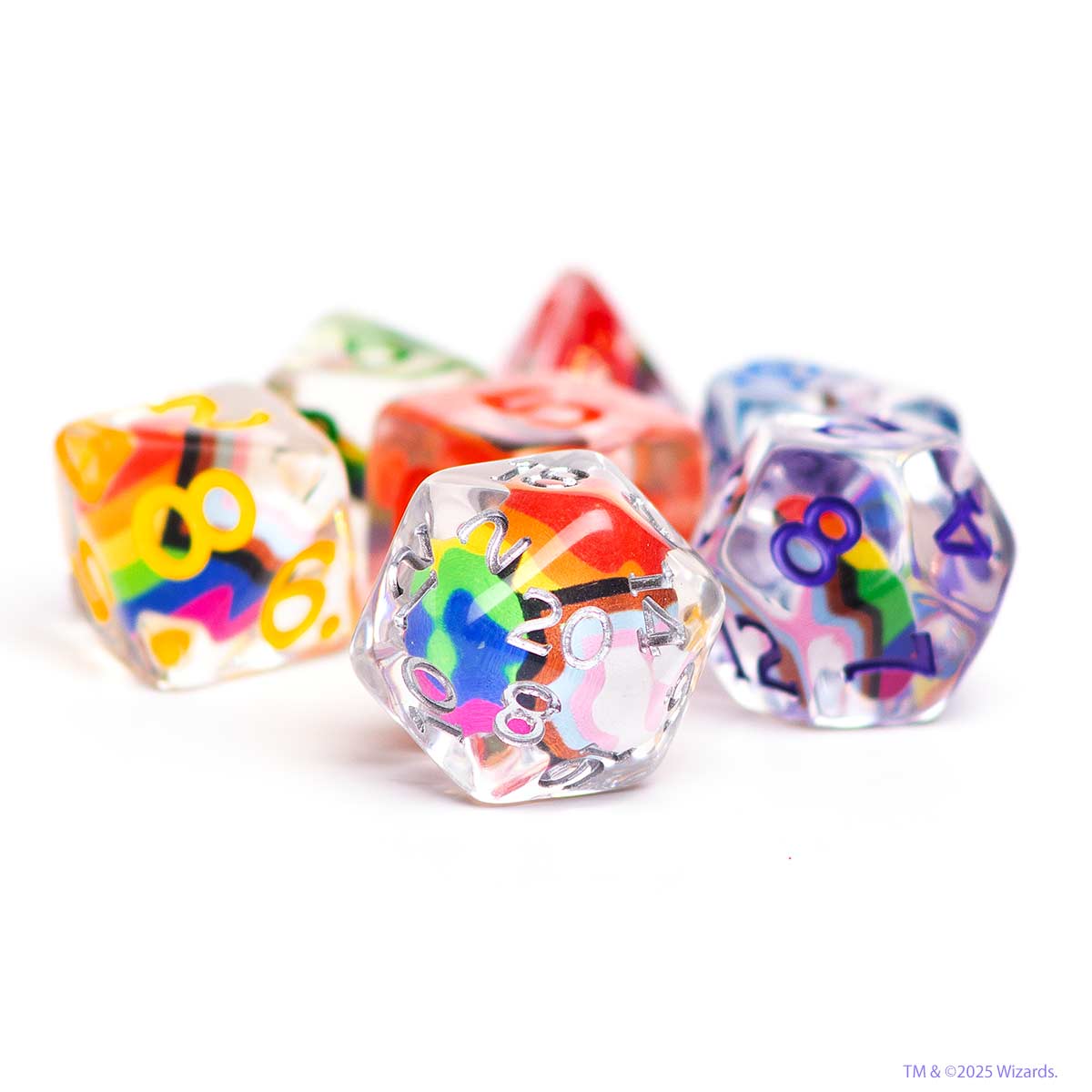 Dungeons & Dragons Pride Dice Set [Round Edge]