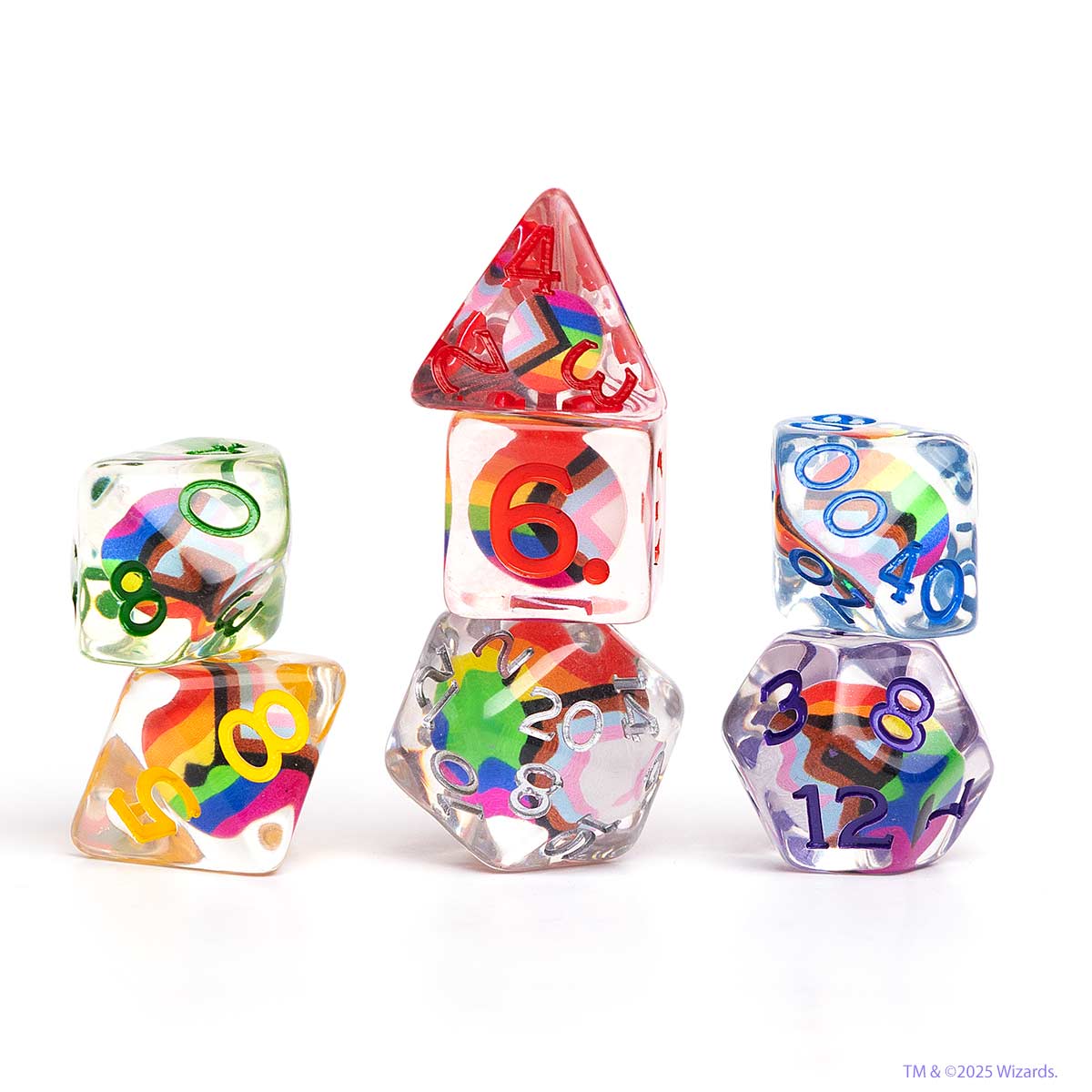 Dungeons & Dragons Pride Dice Set [Round Edge]