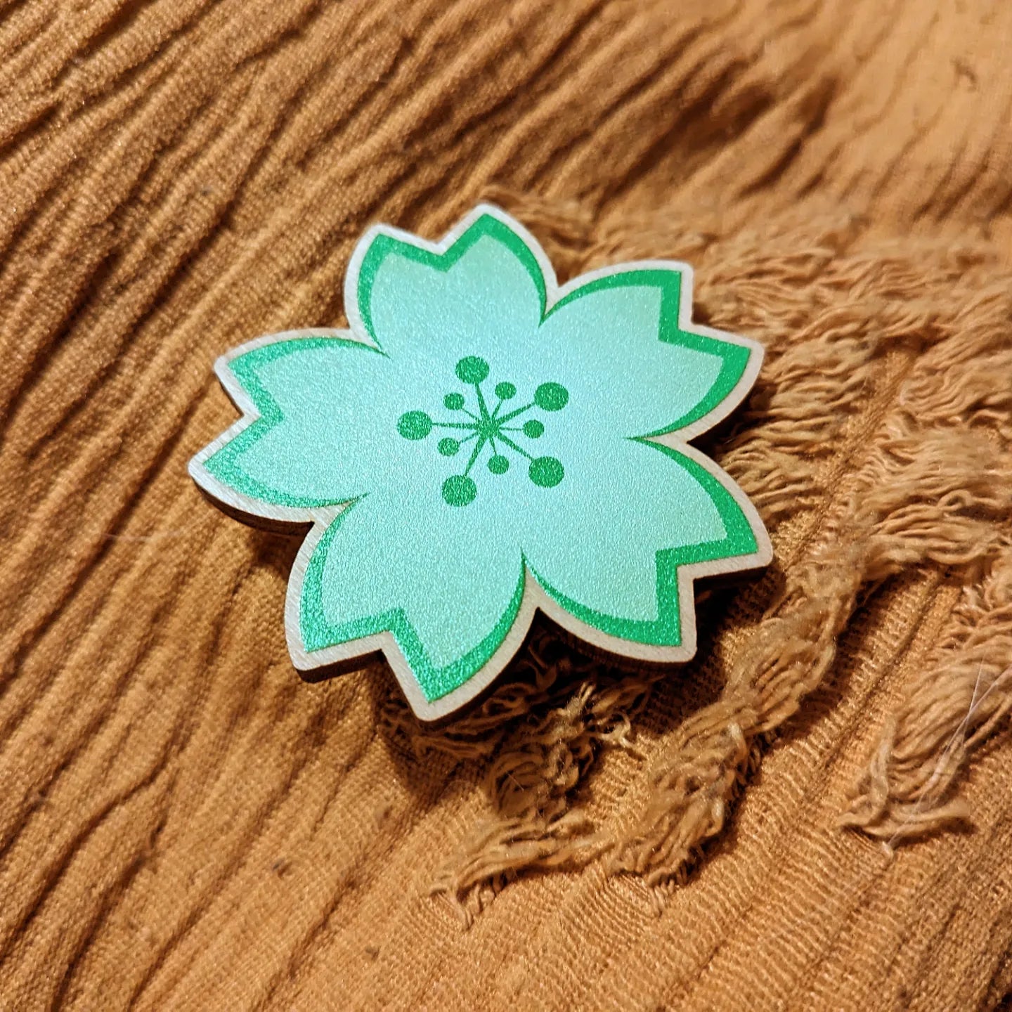 Sakura Drops | Full Blossom Wood Pins