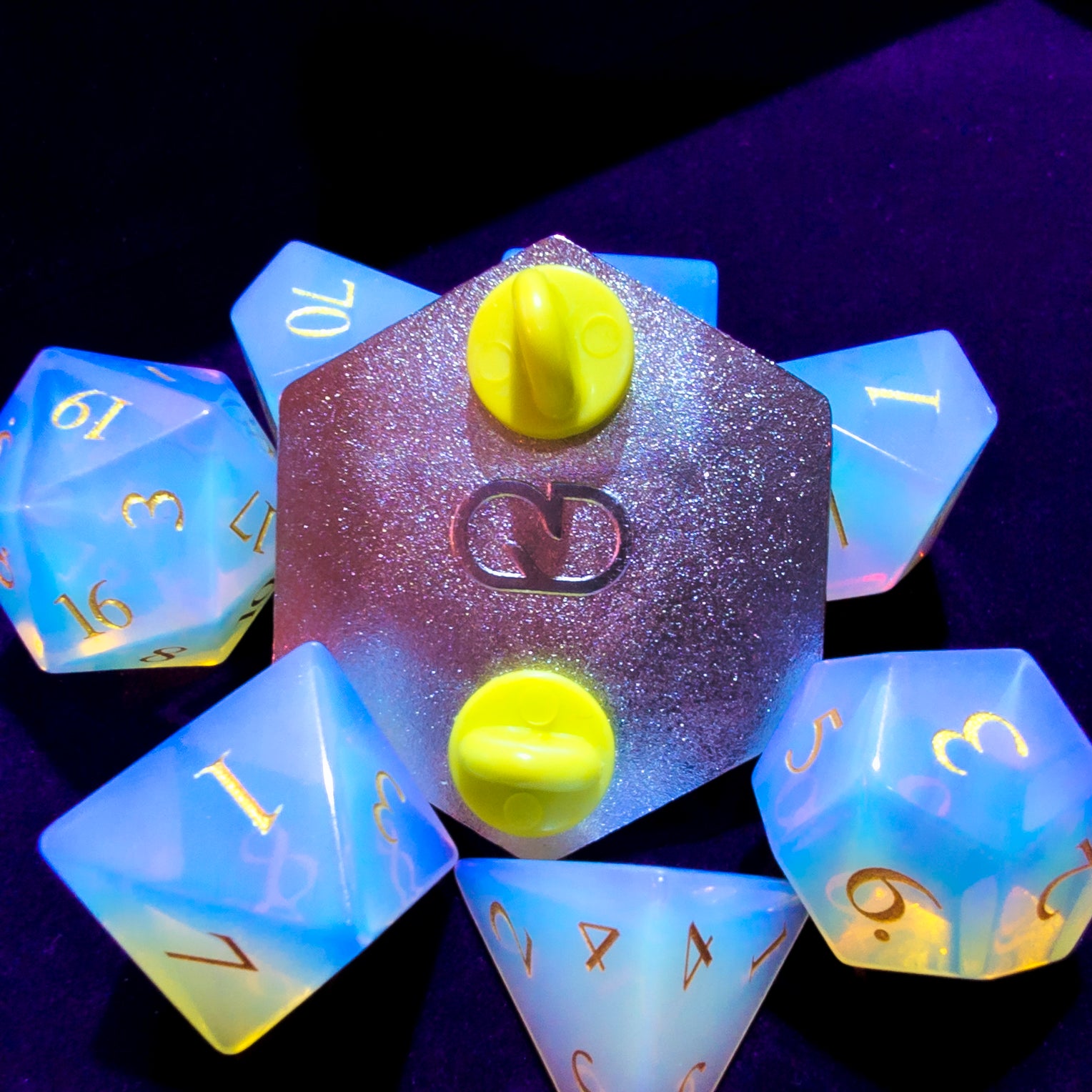 Progress D20 Enamel Pin